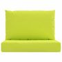 Voir la diapositive 4 : VIDAXL Coussins de palette lot de 2 vert vif tissu oxford