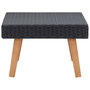 Voir la diapositive 3 : VIDAXL Table basse de jardin Resine tressee Noir