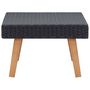 Voir la diapositive 3 : VIDAXL Table basse de jardin Resine tressee Noir