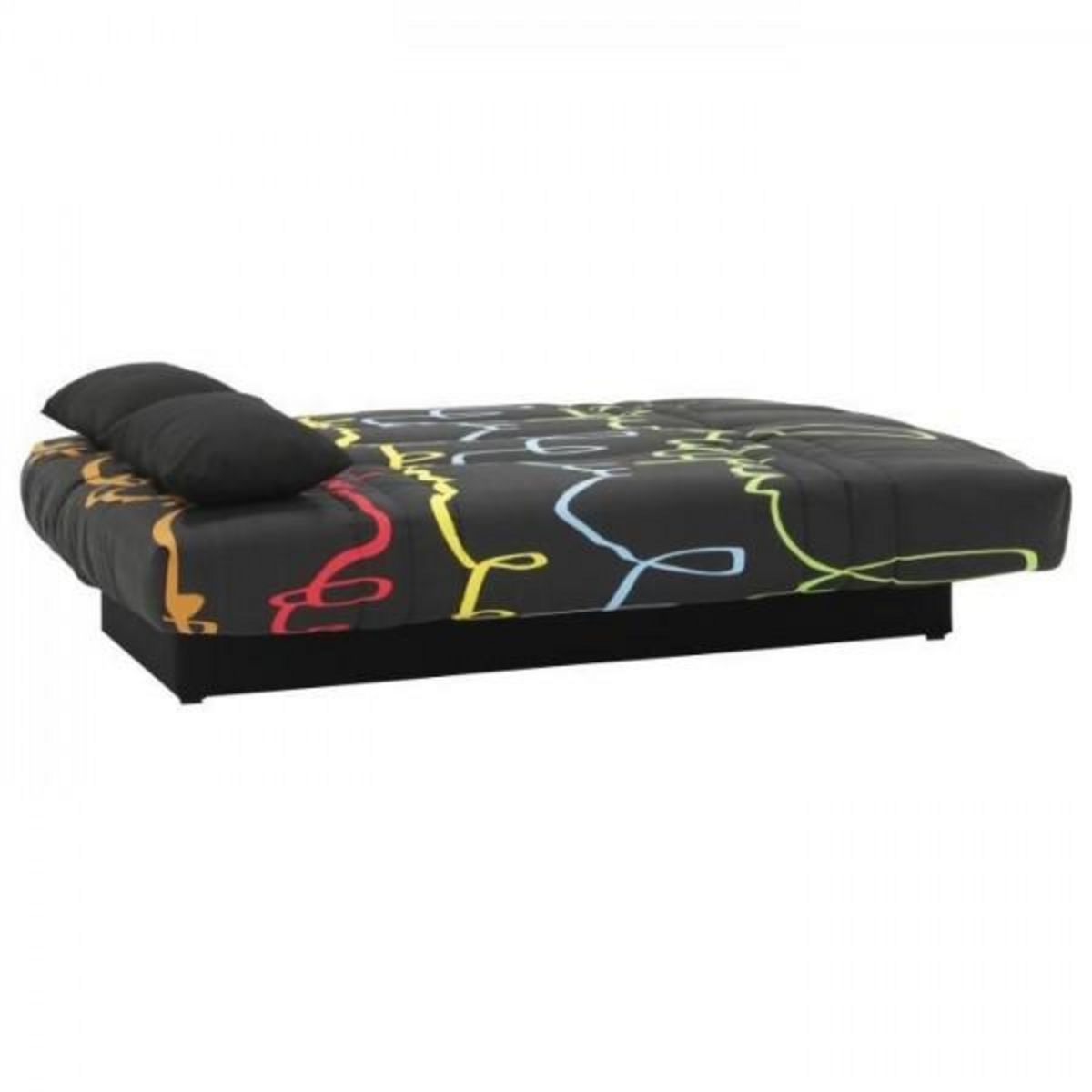 MARKET24 Banquette clic clac 3 places - Motif graffiti - Style Contemporain - L 190 x P92 cm - DREAM
