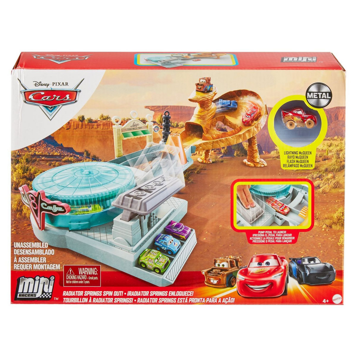 MATTEL Coffret Piste Radiator Springs Hors de Contrôle Mini Racers - Disney Pixar Car