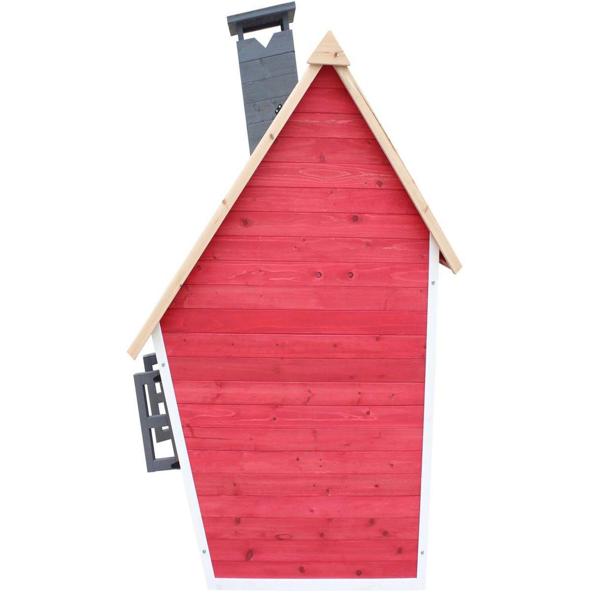 Voir la diapositive 3 : Habitat et Jardin Maisonnette  lilou  - 119.5 x 156 x 102 cm - rouge/gris
