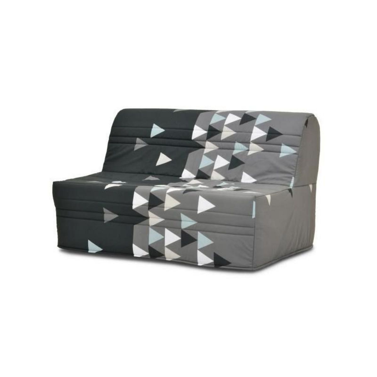 GRUHIER GRUHIER Banquette BZ - Tissu Gris et noir - L143 x P97 x H89cm - Joe