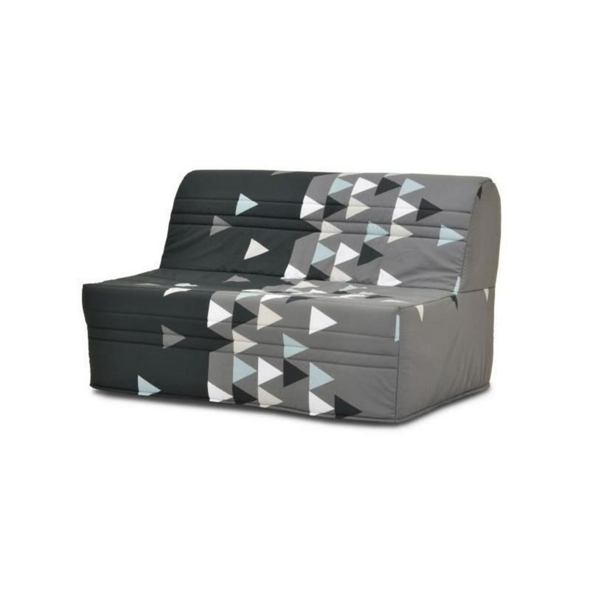 GRUHIER GRUHIER Banquette BZ - Tissu Gris et noir - L143 x P97 x H89cm - Joe