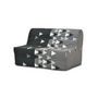 Voir la diapositive 3 : GRUHIER GRUHIER Banquette BZ - Tissu Gris et noir - L143 x P97 x H89cm - Joe