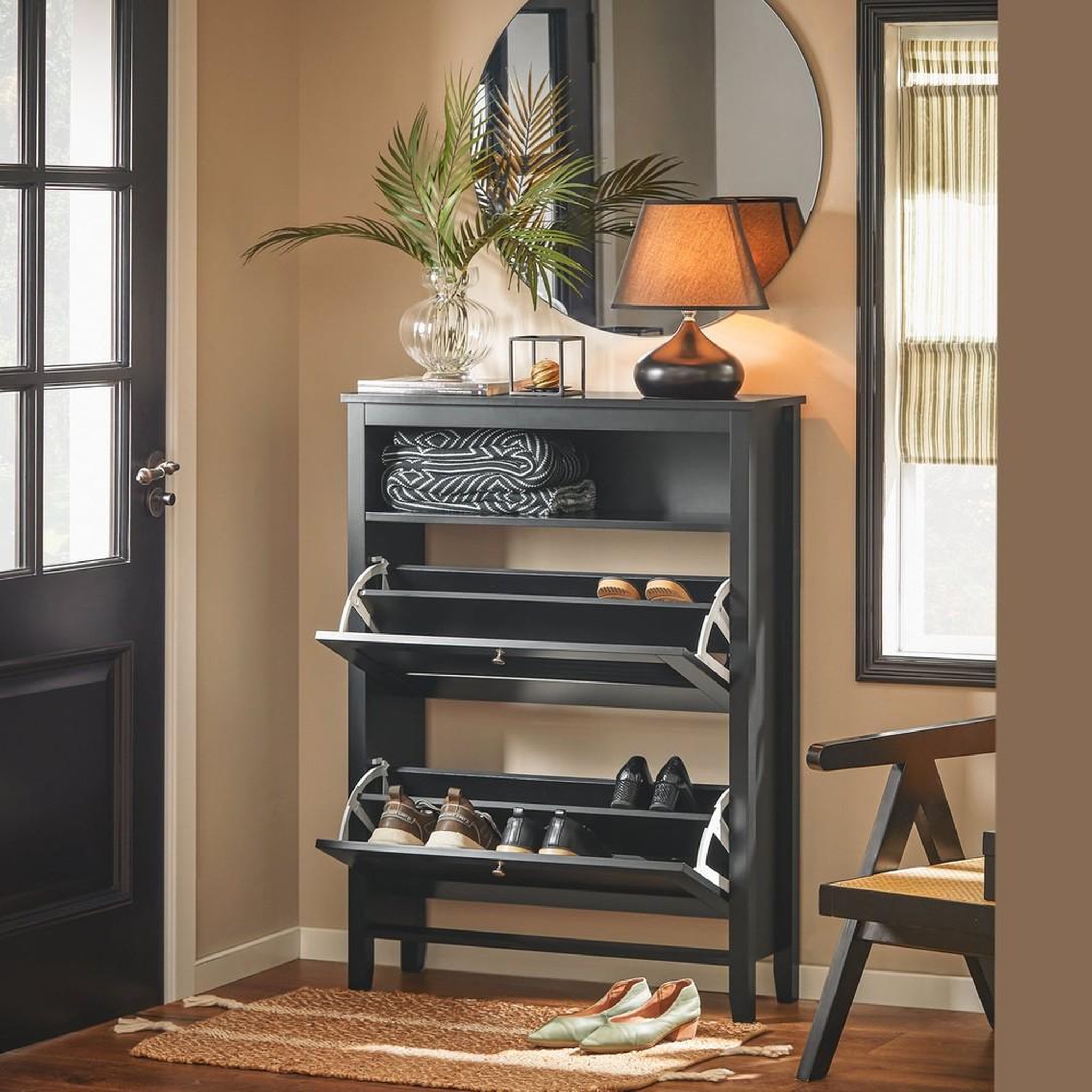 Voir la diapositive 2 : SOBUY SoBuy - Meuble À Chaussures 2 portes - Moderne - FSR152