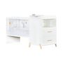 Voir la diapositive 2 : BABY PRICE  Lit bébé combiné 120x60 évolutif en 90x190cm JOY coloris naturel  