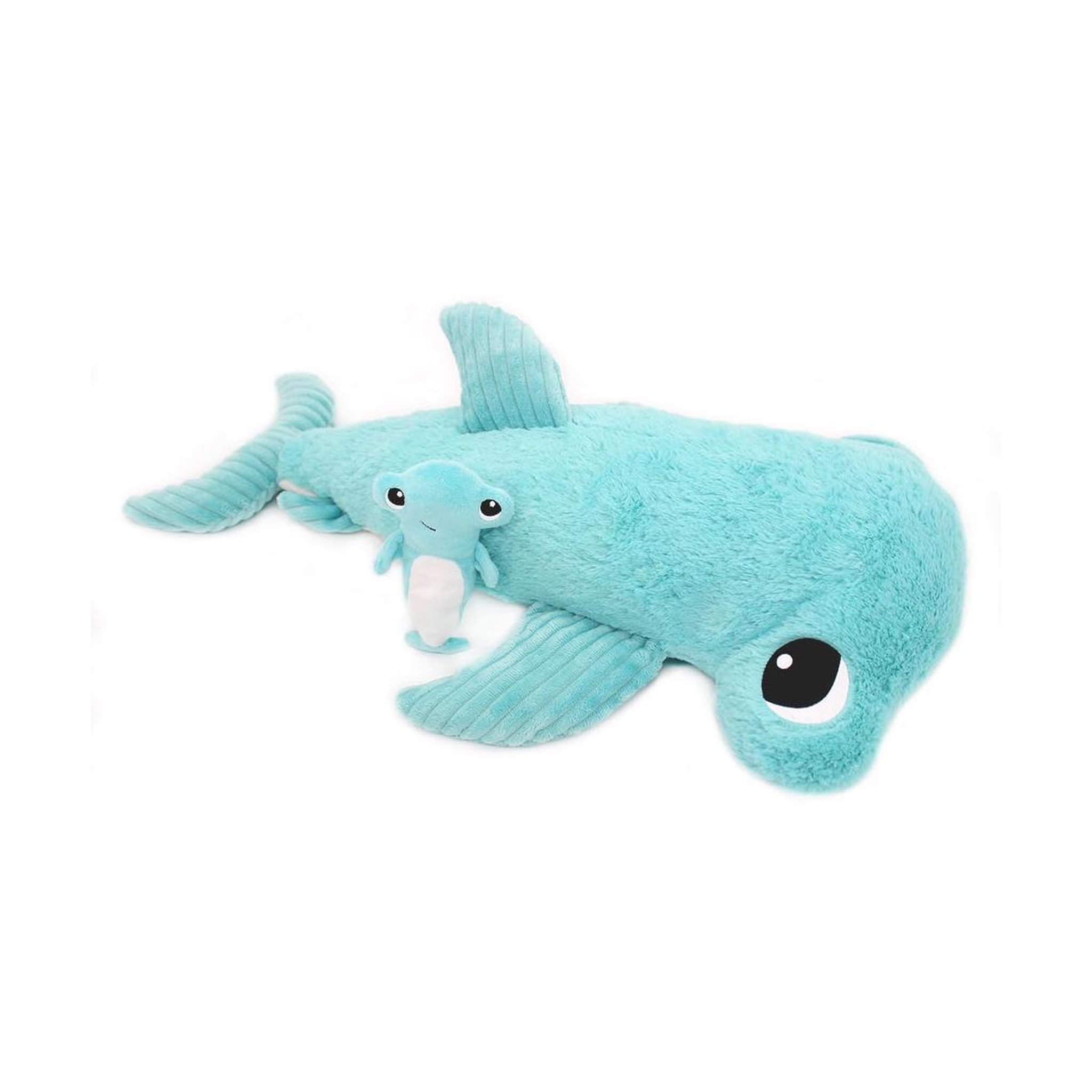 LES DEGLINGOS Les PTIPOTOS by Peluche Clou Requin Marteau Maman  and  Bebe Bleu Aqua