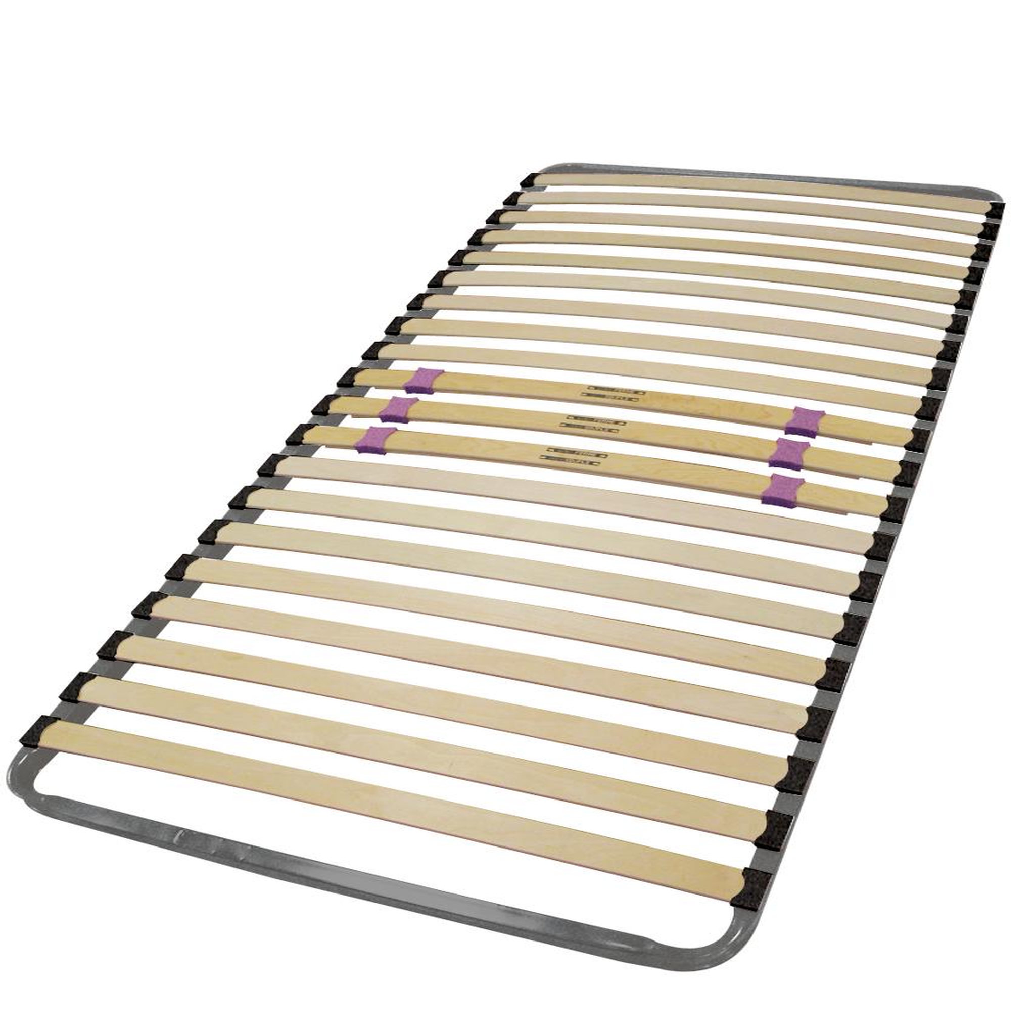 EBAC Cadre métallique 20 lattes multi-plis bois 90x190 cm