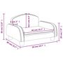 Voir la diapositive 6 : VIDAXL Canape pour enfants gris fonce 50x40x30 cm tissu