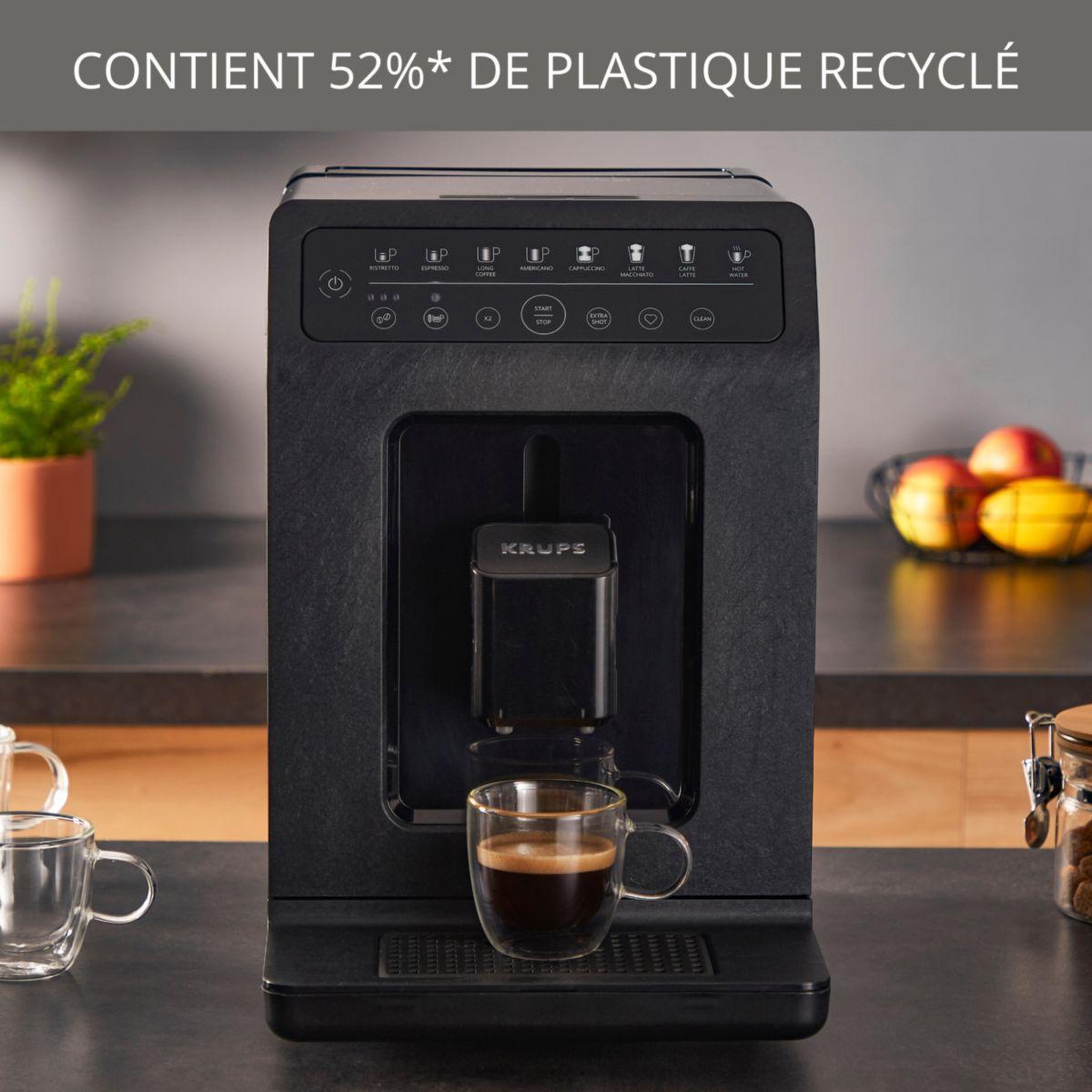 Voir la diapositive 5 : KRUPS Expresso Broyeur EA897B10 evidence éco design