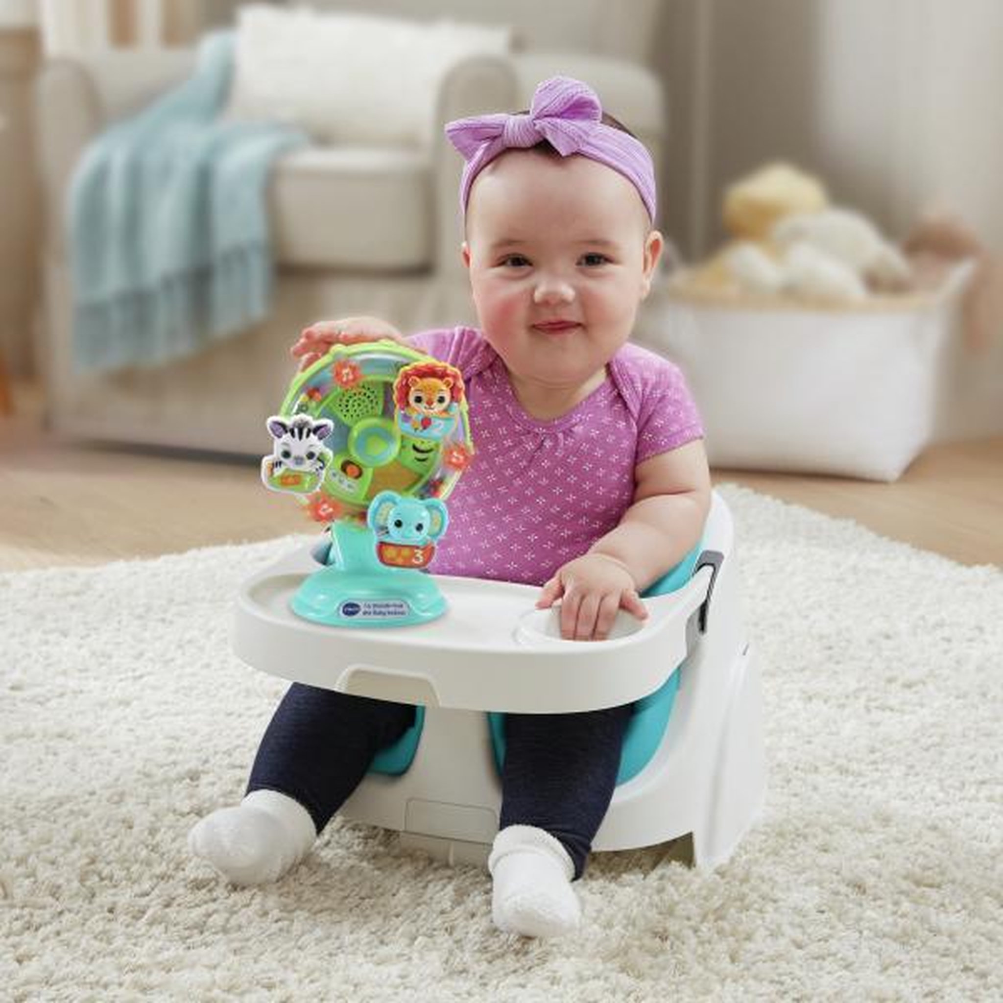 Voir la diapositive 2 : VTECH BABY VTECH BABY - La Grande Roue des Baby Loulous - Roue musicale avec ventouse anti-chute - Vert/Multicolore