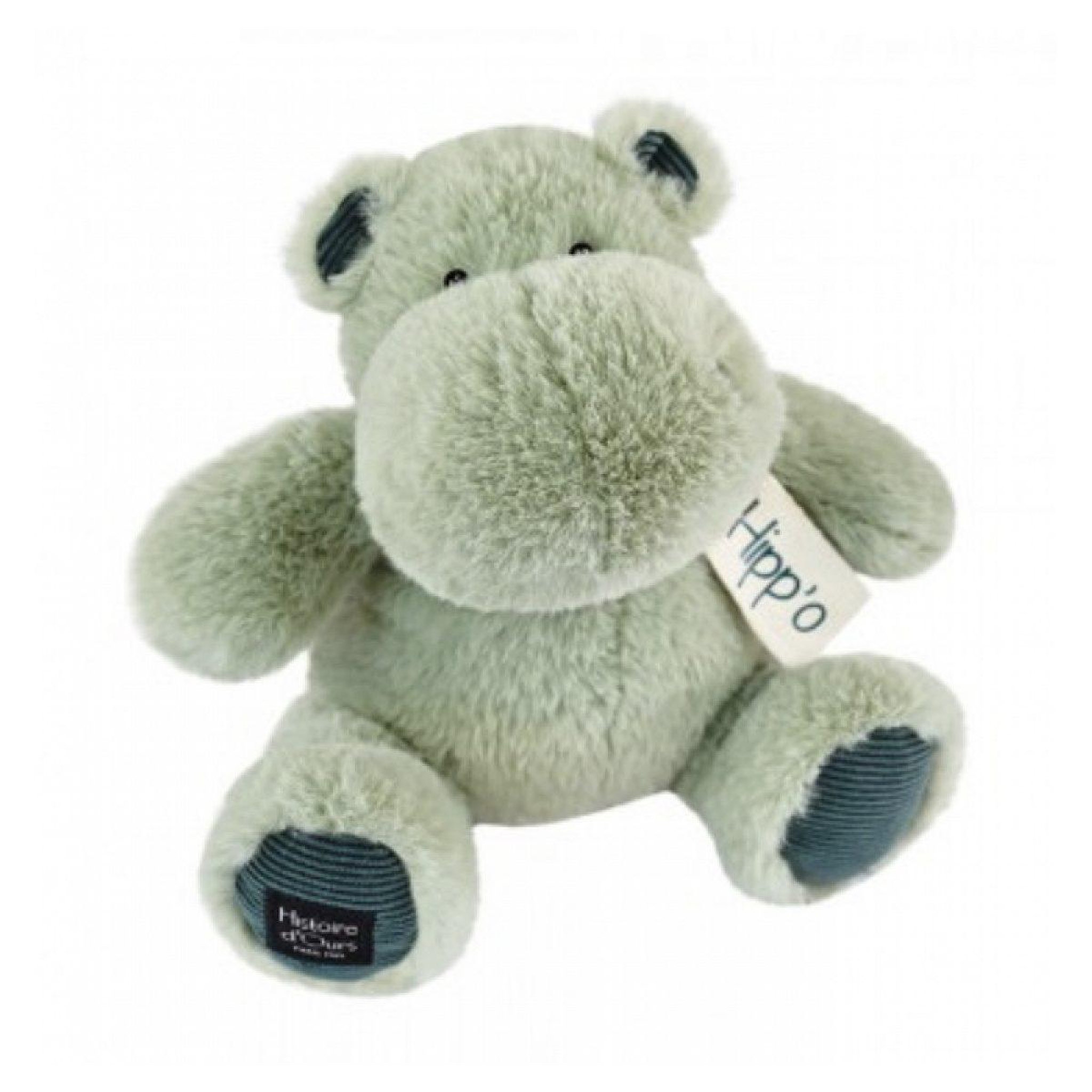 Histoire D'Ours Peluche hippo amande - 25 cm