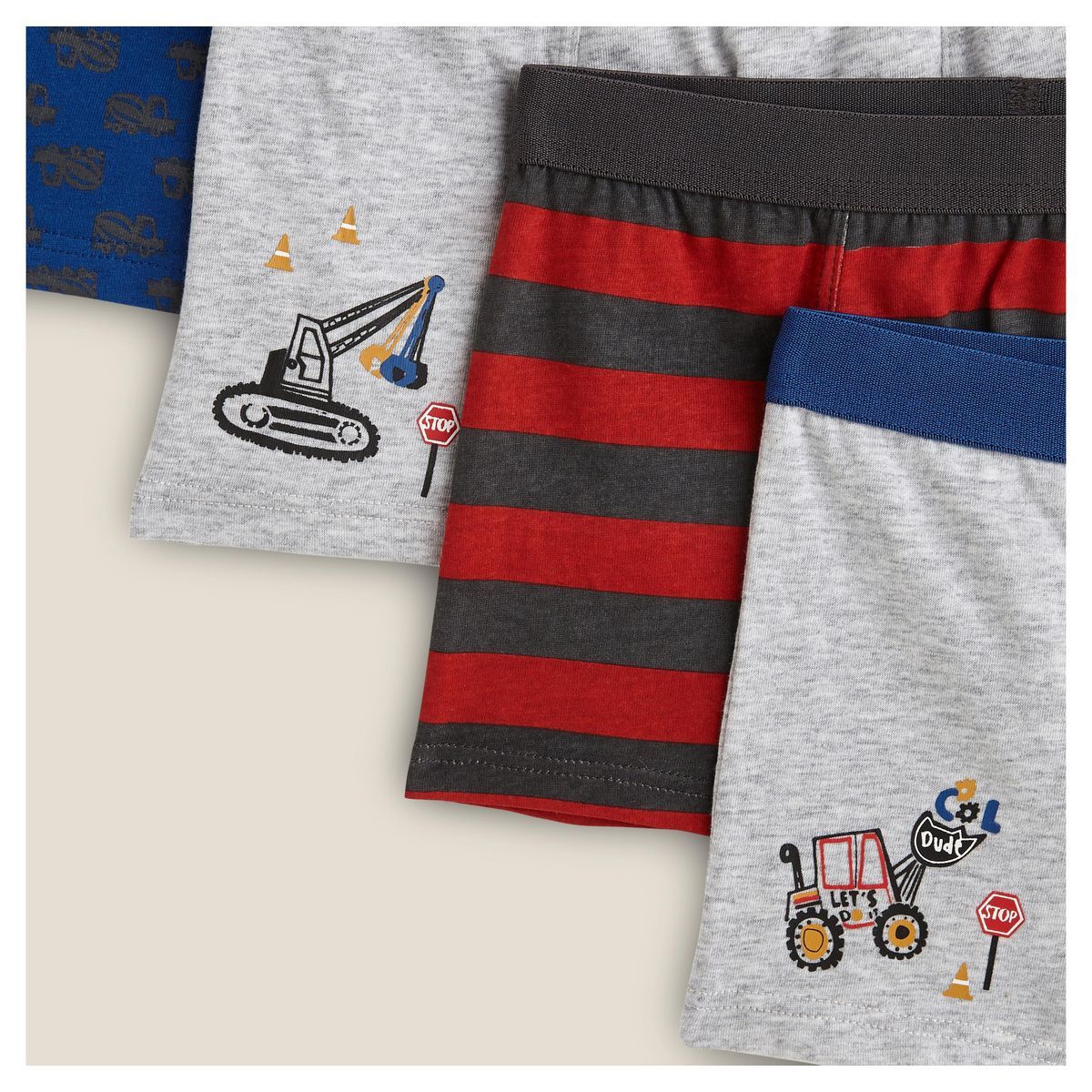 IN EXTENSO Lot de 4 boxers garçon