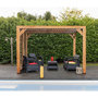 Voir la diapositive 3 : Hisense Pergola 7.32m² bois traité - tho2331vt