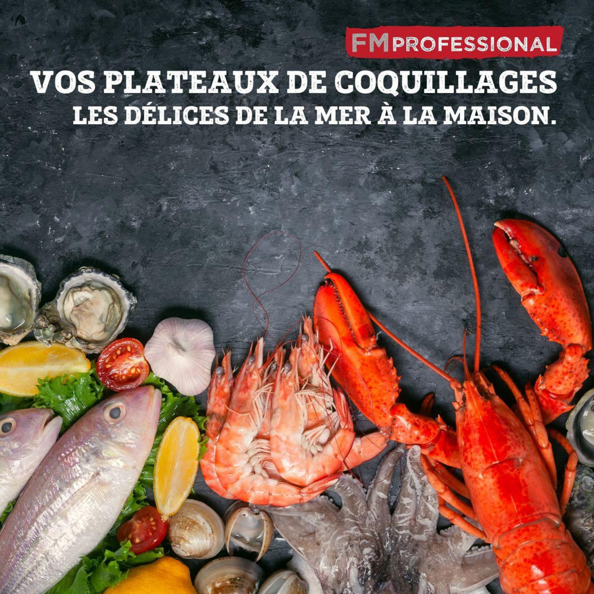 FM PROFESSIONAL Couteau à huître 2 en 1 18 cm FM Professional Divers