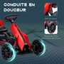 Voir la diapositive 6 : HOMCOM Kart à pédales enfant Go kart Formule 1 Racing aileron avant carter chaine fermé siège réglable avec ceinture rouge