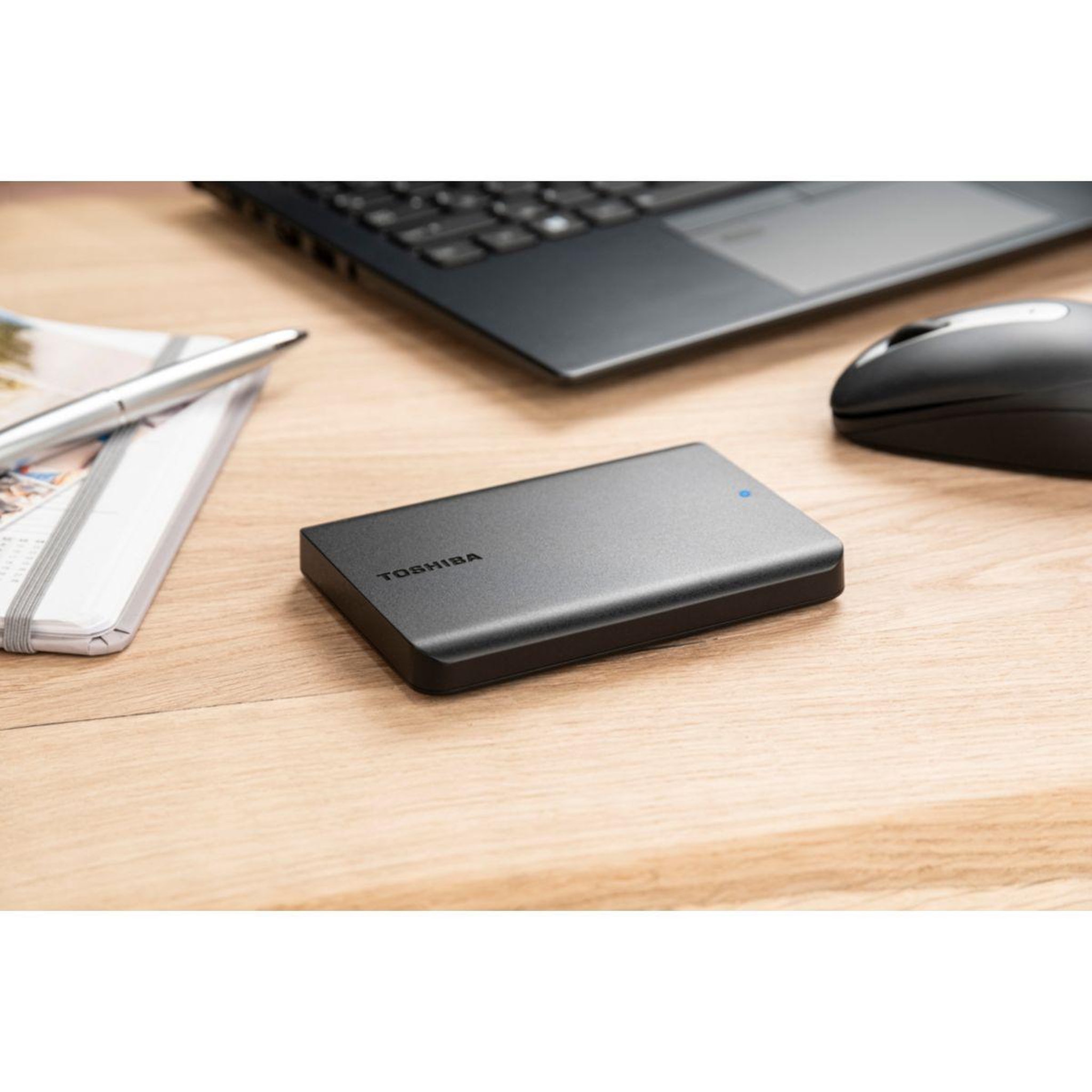 Voir la diapositive 5 : Toshiba Disque dur externe pack 1to canvio basics + housse
