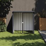 VIDAXL Niche pour chien avec toit noir 110x103x109 cm acier galvanise