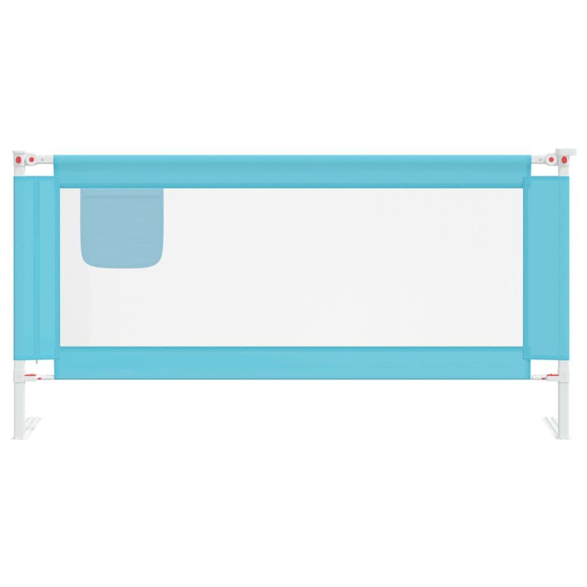 Voir la diapositive 3 : VIDAXL Barriere de securite de lit d'enfant Bleu 180x25 cm Tissu