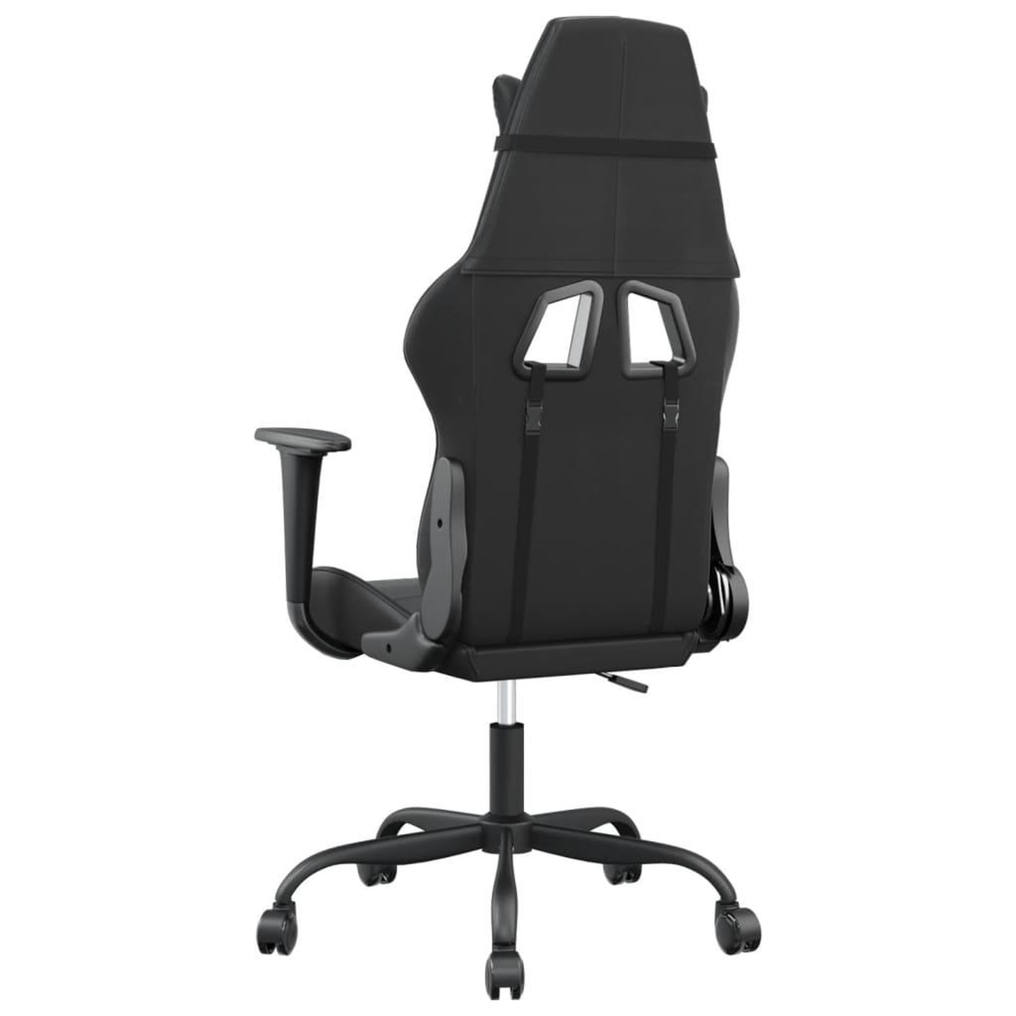 Voir la diapositive 5 : VIDAXL Chaise de jeu de massage noir similicuir