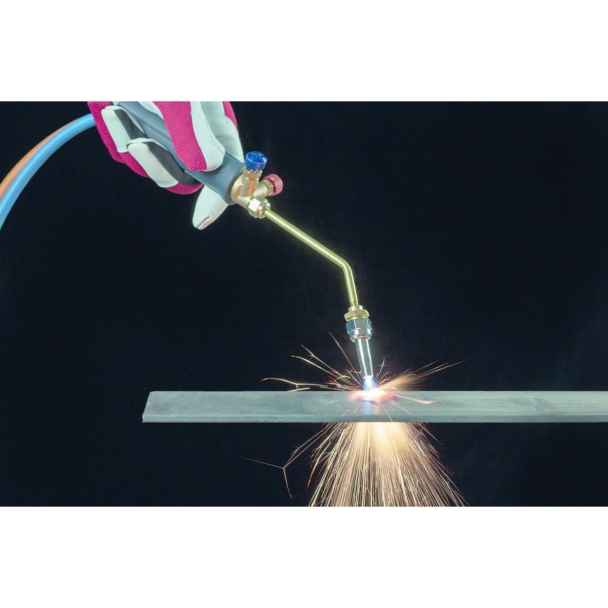 Kemper Chalumeau Bi-Gaz Oxygène Propane Pro 3300°C : Kit Complet Soudage & Brasage, Coupe Acier 5 mm, Détendeurs, Manomètres KEMPER