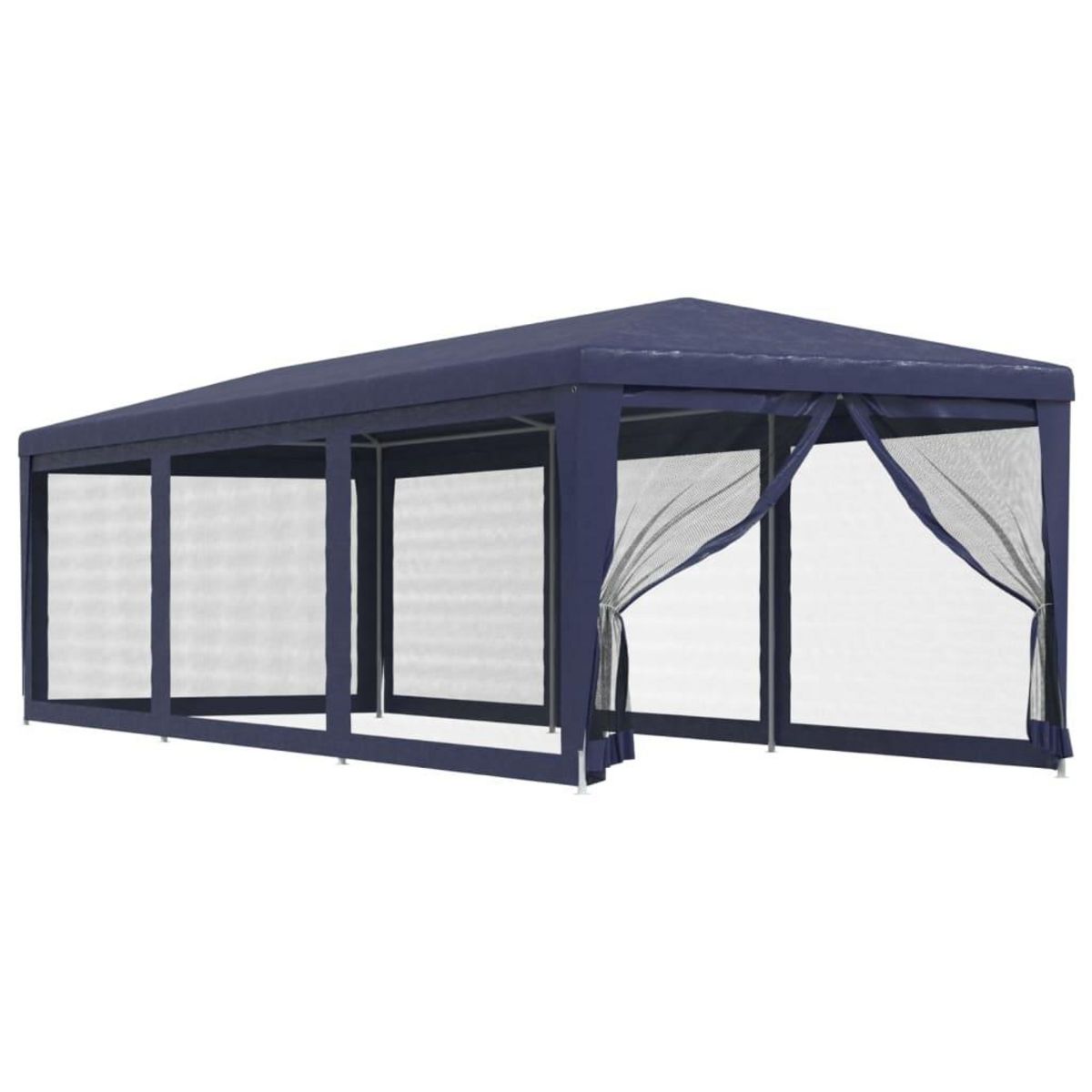 VIDAXL Tente de fete avec 8 parois laterales en maille Bleu 3x9 m PEHD