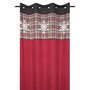 Voir la diapositive 1 : STOF Rideau à œillets 140x260 cm Megève rouge coton