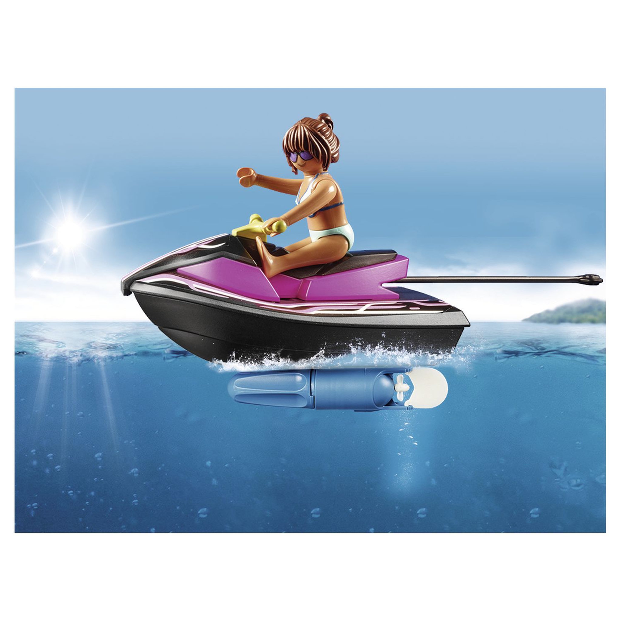 Voir la diapositive 4 : PLAYMOBIL 70906 - Family Fun - Starter Pack Scooter des mers et banane