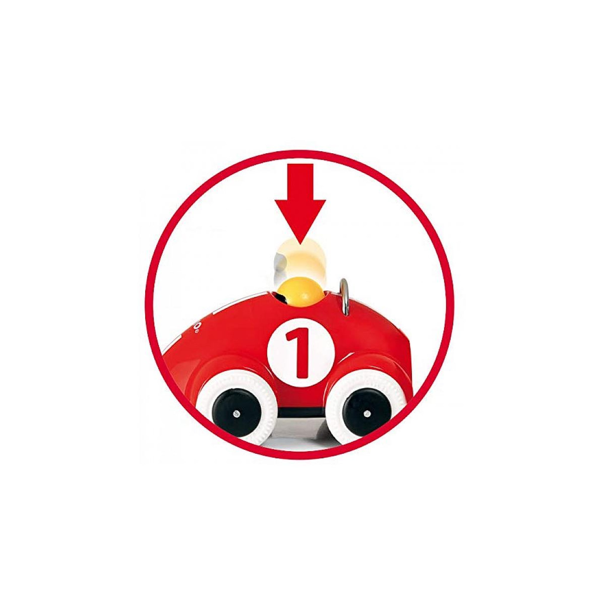 Voir la diapositive 3 : Brio 30226 Voiture de course push and go rouge