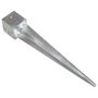 Voir la diapositive 4 : VIDAXL Piquets au sol 2 pcs argente 14x14x91 cm acier galvanise