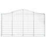 Voir la diapositive 3 : VIDAXL Panier de gabions arque 200x30x100/120 cm Fer galvanise