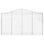 Voir la diapositive 3 : VIDAXL Panier de gabions arque 200x30x100/120 cm Fer galvanise