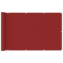 Voir la diapositive 1 : VIDAXL Ecran de balcon Rouge 120x600 cm PEHD