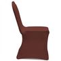 Voir la diapositive 3 : VIDAXL Housse de chaise extensible 4 pcs marron