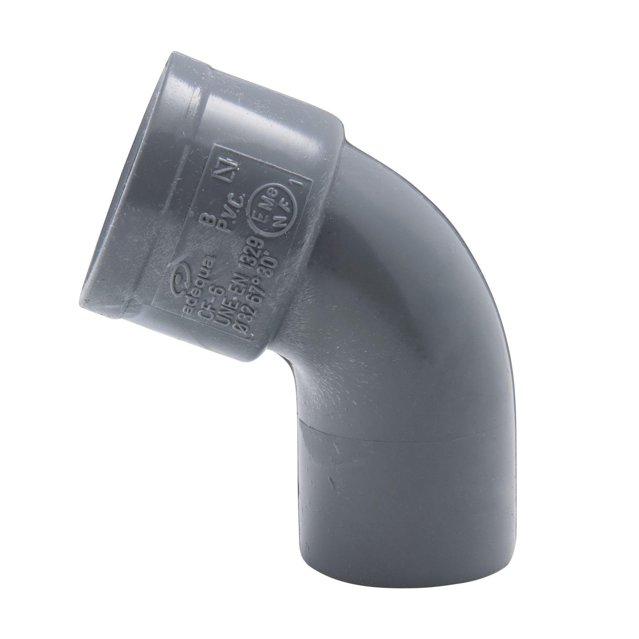 Jardibric Coude mâle-femelle 67° 30° ø32mm sfc