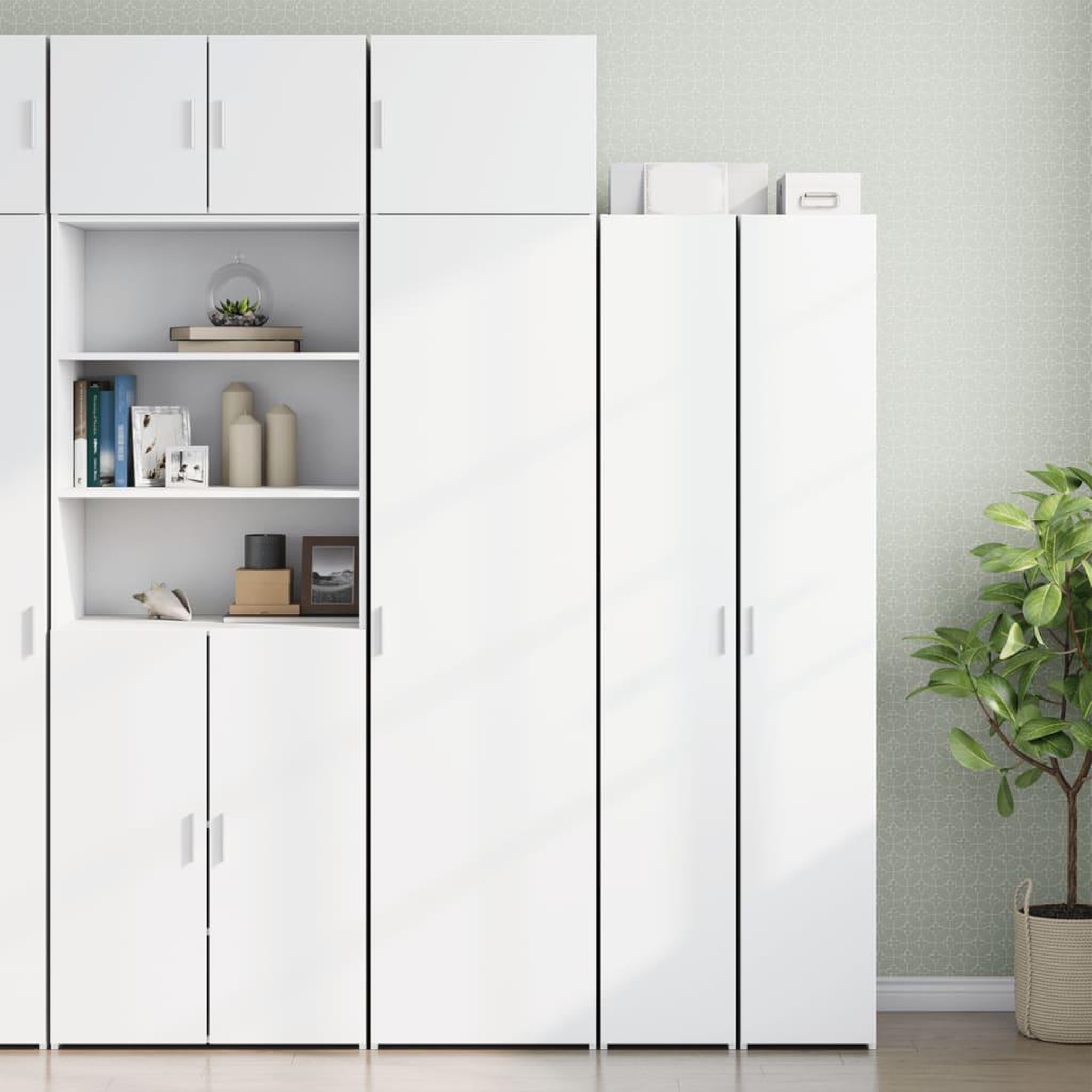 Voir la diapositive 3 : VIDAXL Armoire murale blanc 50x42,5x40 cm bois d'ingenierie