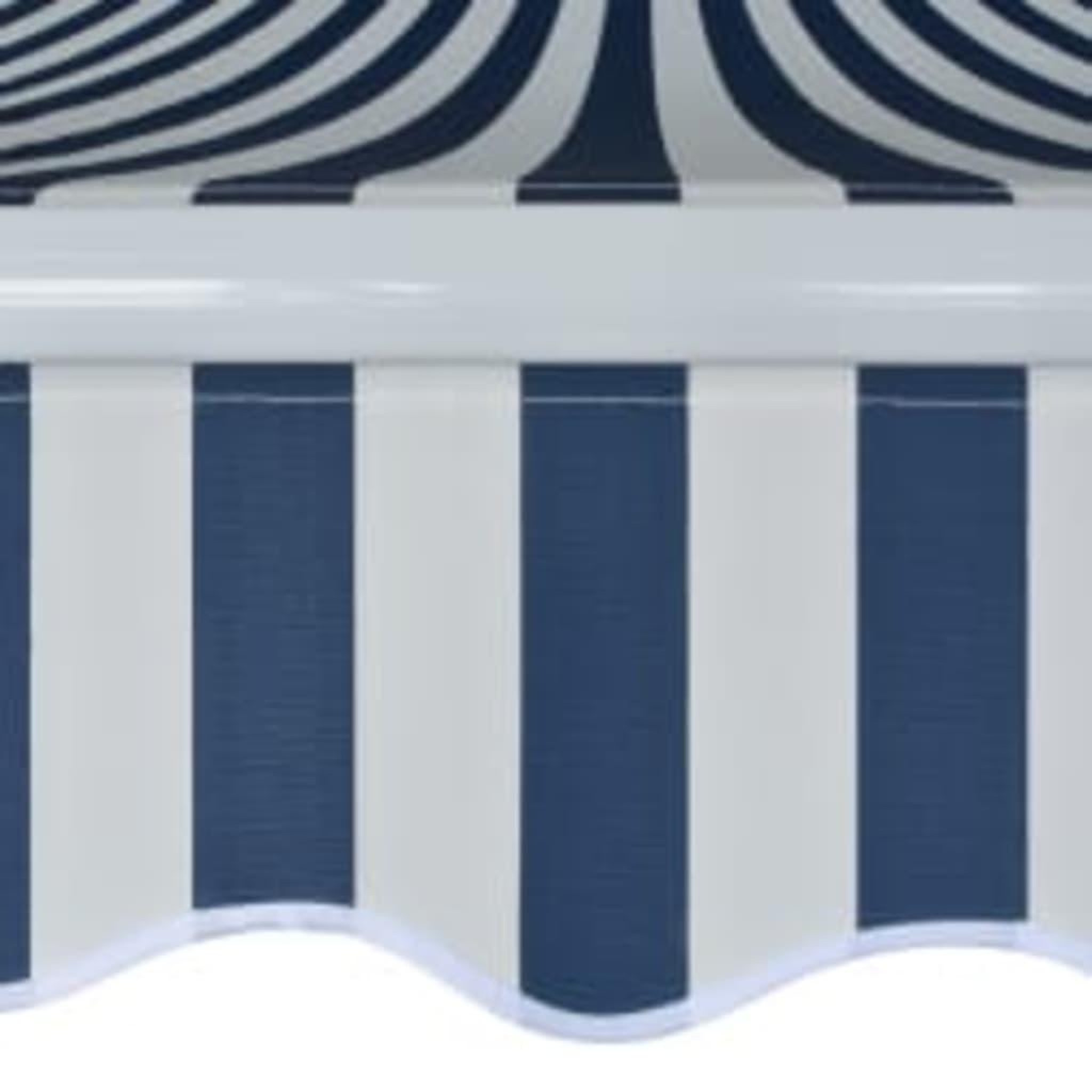 Voir la diapositive 4 : VIDAXL Auvent pliable manuel 600 cm Bleu/blanc