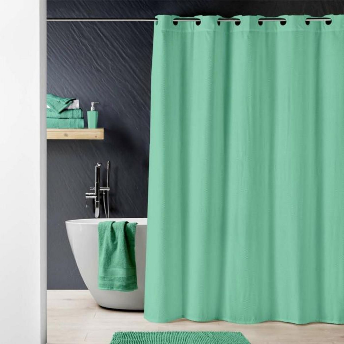 Paris Prix Rideau de Douche  Dotty  180x200cm Tilleul