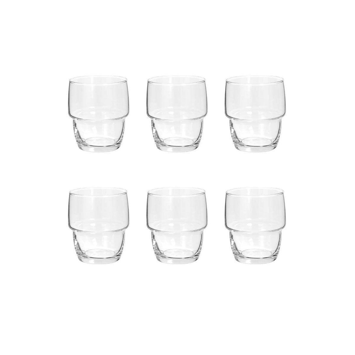 SECRET DE GOURMET Lot de 6 Gobelets à Eau  Rodrig  28cl Transparent