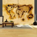 Paris Prix Papier Peint  Gold Diggers' Map of the World. Coloris disponibles : Multicolore