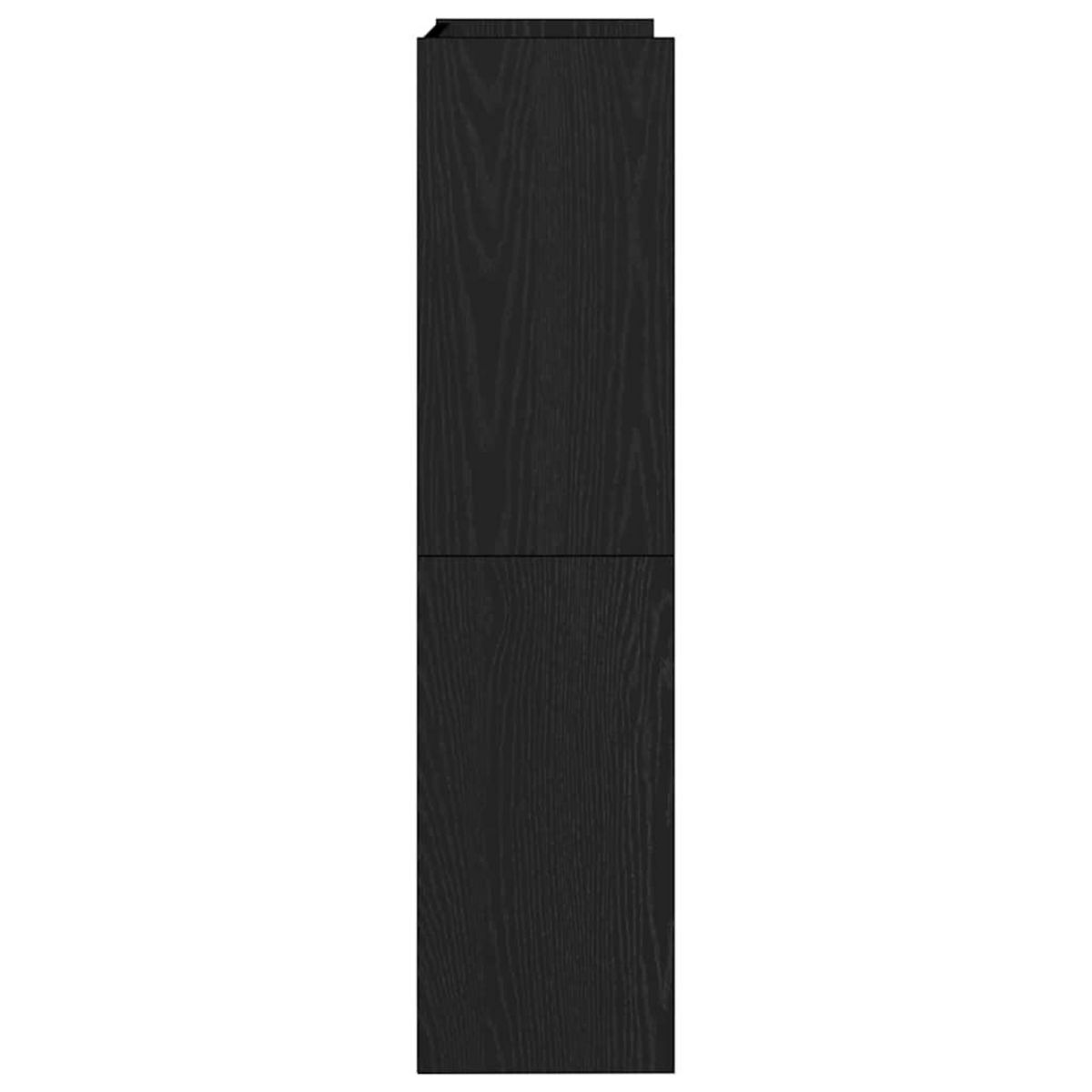 VIDAXL Etagere a chaussures noir 60x25x100 cm bois d'ingenierie