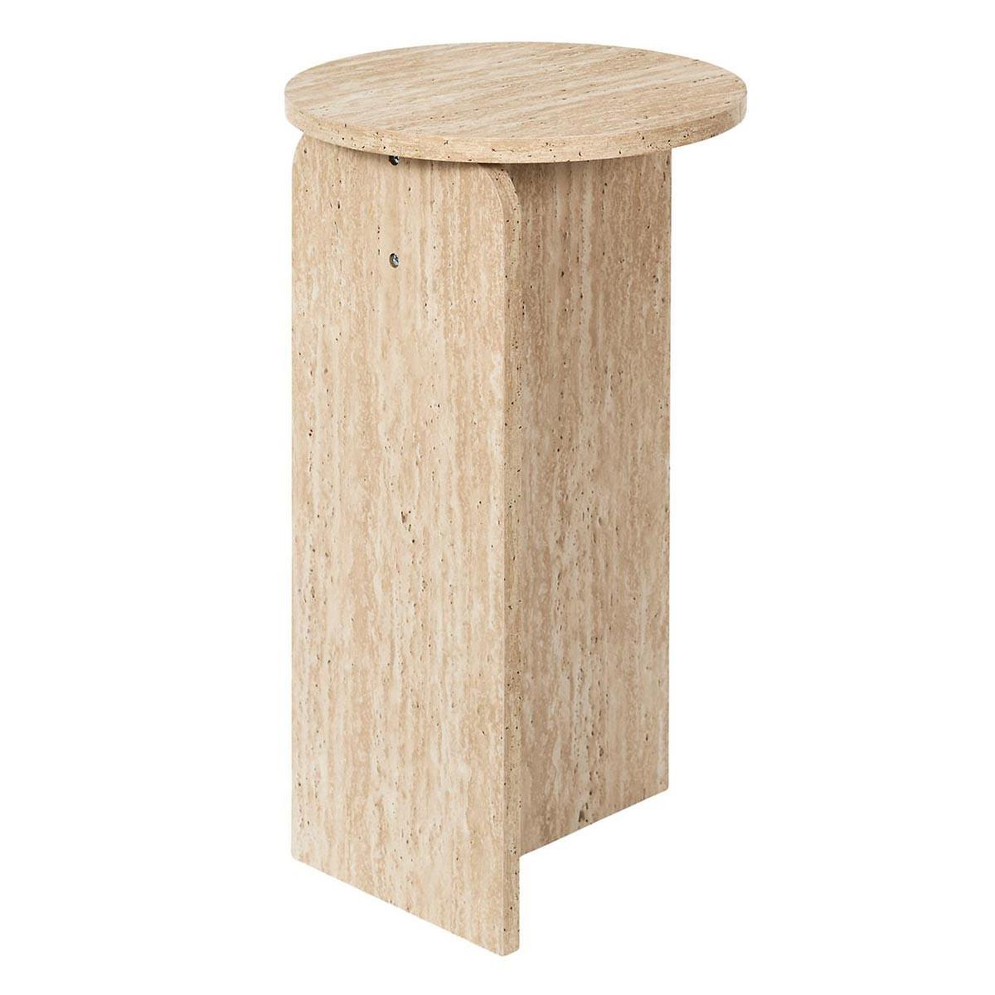 The Home Deco Factory Table d'appoint design  pietra  50cm beige