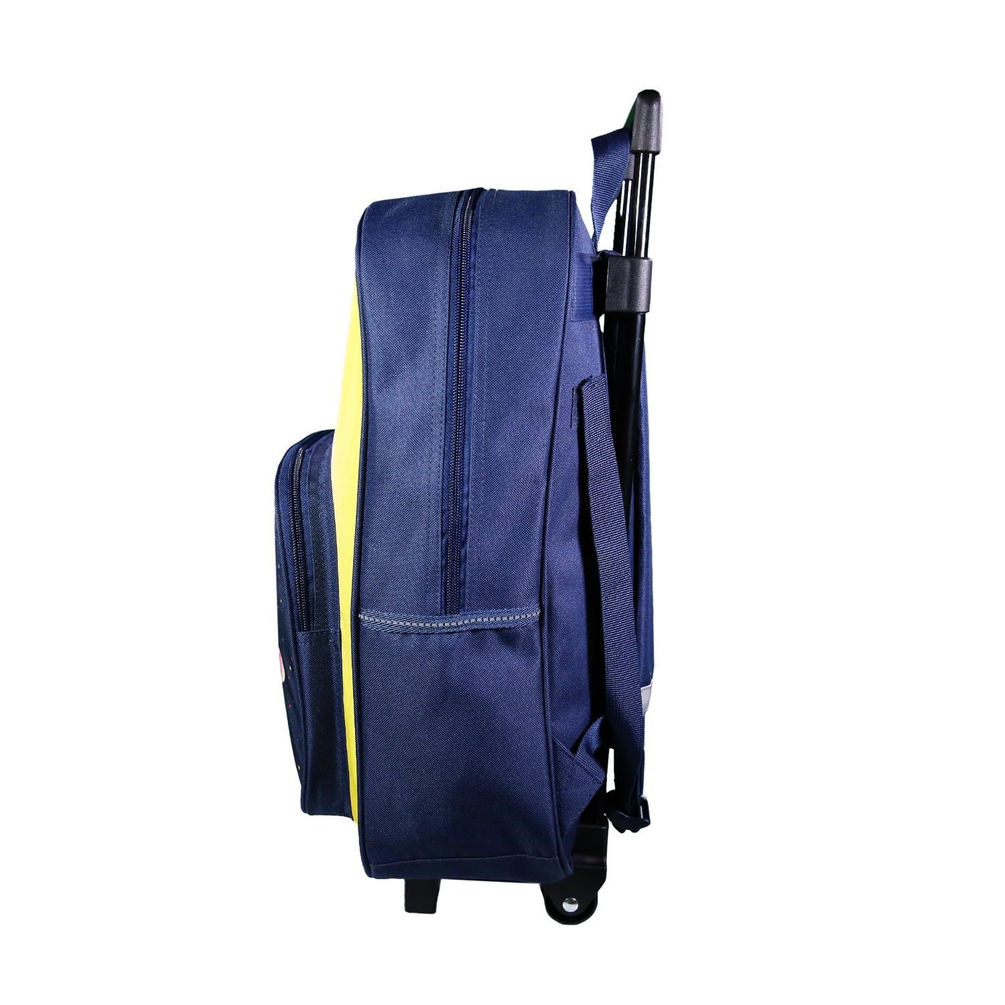 Voir la diapositive 3 : Bagtrotter BAGTROTTER Sac à dos à roulettes Lili Lou Bleu