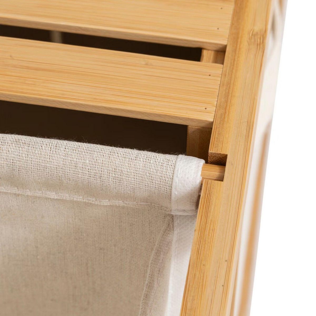 FIVE Étagère avec 1 panier à linge et 2 paniers de rangement TIDY BOX - Beige