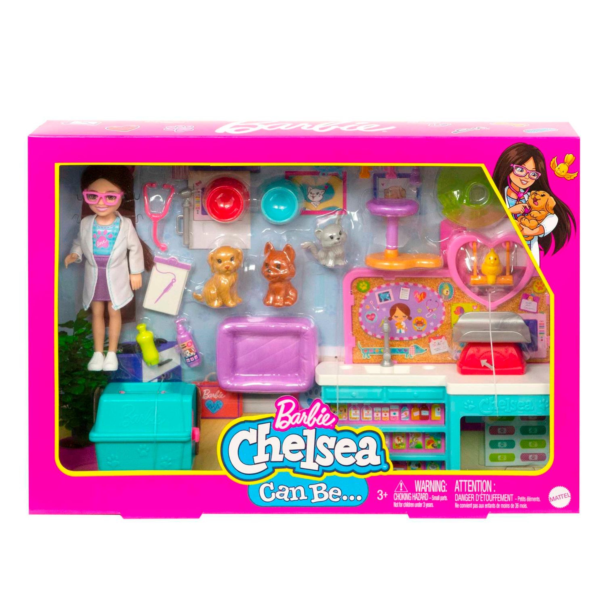 MATTEL Barbie Coffret Chelsea Vétérinaire