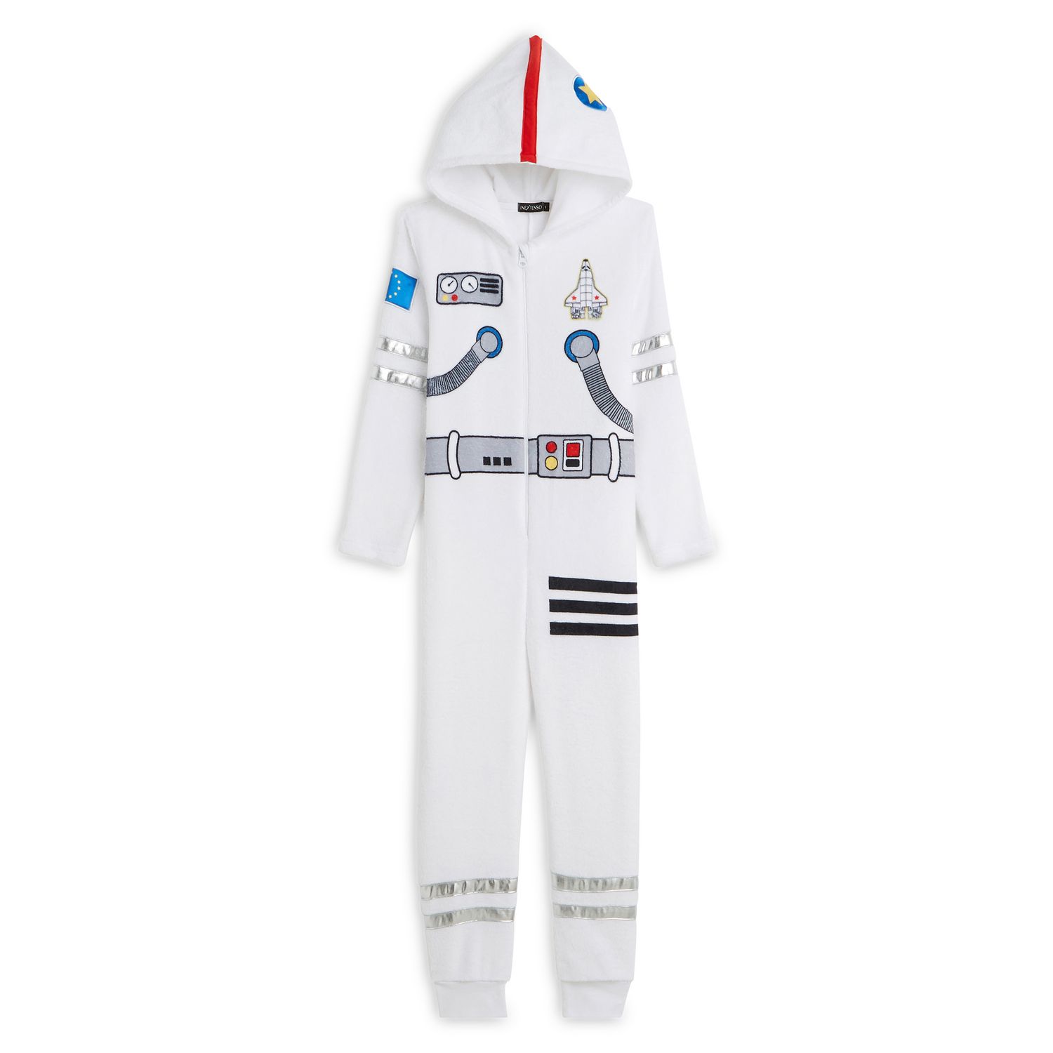 Tshyfiper Ensemble De Pyjama Pour Garçons Astronaute à Manches Longues Pantalon Imprimé Planètes 3-8 Ans, Noir/blanc