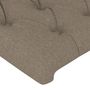 Voir la diapositive 5 : VIDAXL Tete de lit avec oreilles Taupe 147x23x78/88 cm Tissu