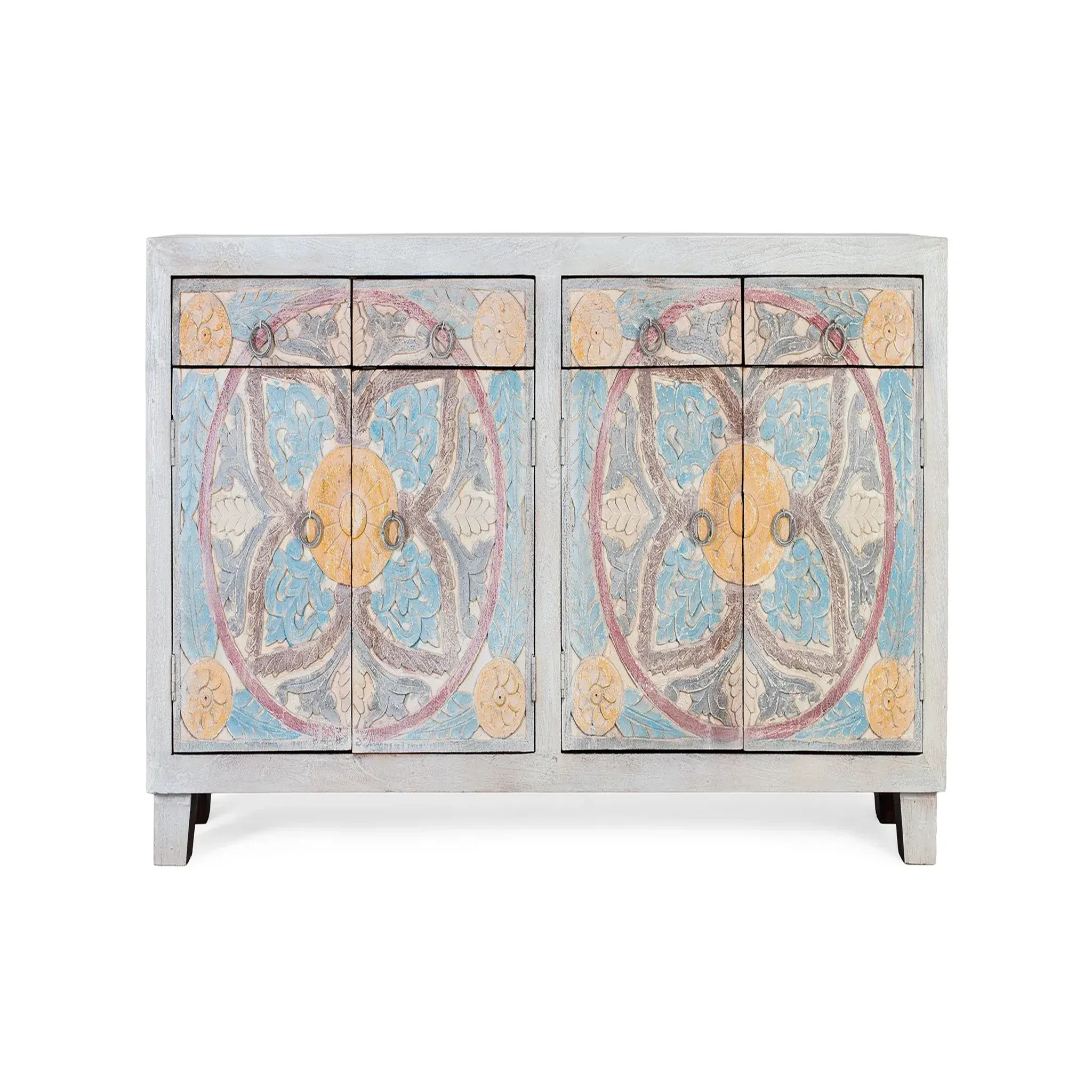 GINER Y COLOMER SL Buffet en bois de manguier 180cm style ethnique rustique