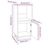 Voir la diapositive 6 : VIDAXL Buffet Gris 38x35x80 cm Bois massif de pin